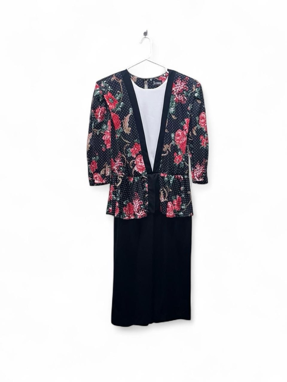 Vintage 80s/90s peplum dress by Jenny